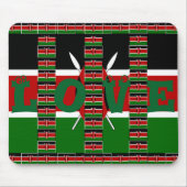 Prachtig Uniquely Black Red Green Muismat (Voorkant)