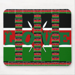 Prachtig  Uniquely Black Red Green Muismat