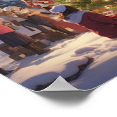 Prachtig van witte kerst bij Anime Style Poster (Hoek)