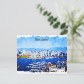 Prachtig Vancouver Canada City Uitzicht Briefkaart (Staand voorkant)