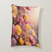 Prachtig veld van papavers. accent kussen (Achterkant (Verticaal))