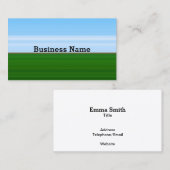 Prachtig veldlandschap - Minimale stijl Visitekaartje (Voorkant / Achterkant)