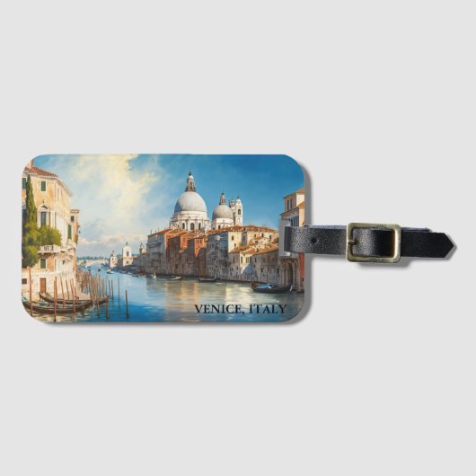 Prachtig Venetië, Italië Gondola Uitzicht Bagagelabel (Voorkant (horizontaal))