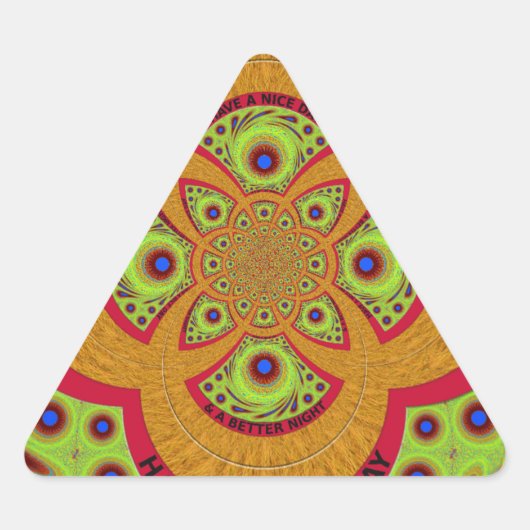 Prachtig verbazingwekkend Afrikaans Mandala Patroo Sticker (Voorkant)