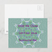 Prachtig Verbazingwekkend Cool Groen Bloemen patro Briefkaart (Voorkant / Achterkant)