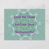 Prachtig Verbazingwekkend Cool Groen Bloemen patro Briefkaart (Voorkant)