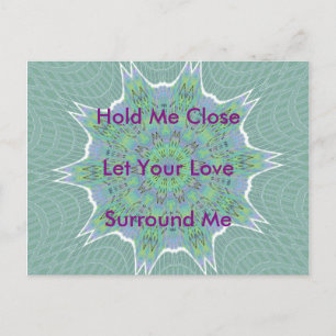 Prachtig Verbazingwekkend Cool Groen Bloemen patro Briefkaart