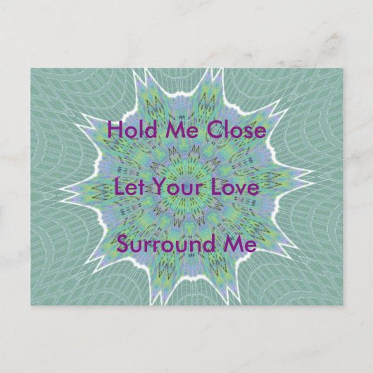 Prachtig Verbazingwekkend Cool Groen Bloemen patro Briefkaart (Voorkant)