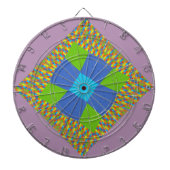 Prachtig Verbazingwekkend Groen Blauw Cyaan Art Pr Dartbord (Voorkant)