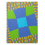 Prachtig Verbazingwekkend Groen Blauw Cyaan Art Pr Notitieboek (Voorkant)