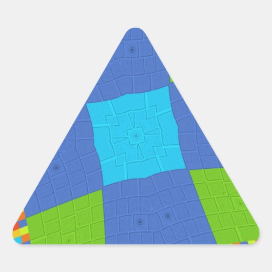Prachtig Verbazingwekkend Groen Blauw Cyaan Art Pr Sticker (Voorkant)