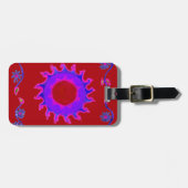 Prachtig Verbazingwekkend Indisch Motief Mehndi Ma Bagagelabel (Voorkant horizontaal)