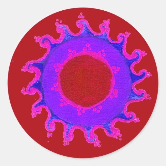 Prachtig Verbazingwekkend Indisch Motief Mehndi Ma Sticker (Voorkant)