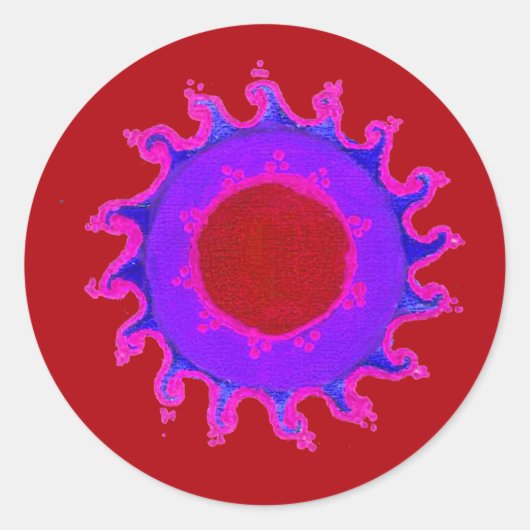 Prachtig Verbazingwekkend Indisch Motief Mehndi Ma Sticker (Voorkant)