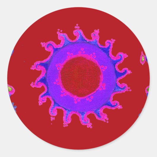 Prachtig Verbazingwekkend Indisch Motief Mehndi Ma Sticker (Voorkant)