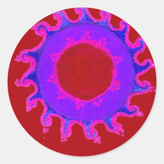 Prachtig Verbazingwekkend Indisch Motief Mehndi Ma Sticker (Voorkant)