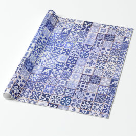 Prachtig verpakkingspapier met Azulejos-patroon Cadeaupapier