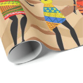 Prachtig verrekijkpapier met Afrikaanse vrouwen de Cadeaupapier (Rol Hoek)