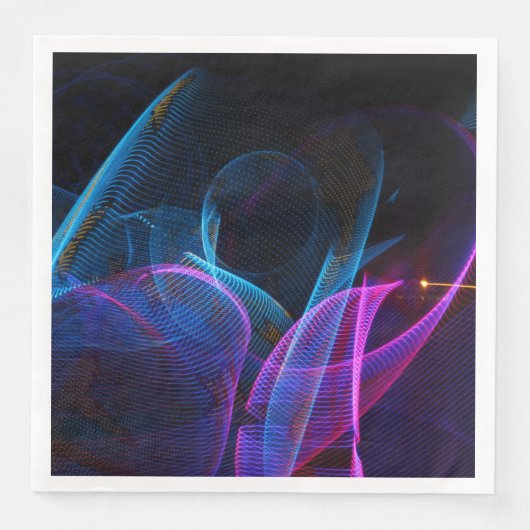 Prachtig versierd Papieren servet! Servet (Voorkant)