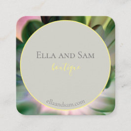 Prachtig Visitekaartje met bloemenprint