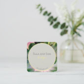 Prachtig Visitekaartje met bloemenprint (Staand voorkant)