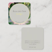 Prachtig Visitekaartje met bloemenprint (Voorkant / Achterkant)