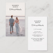 Prachtig visitekaartje voor trouwfotograaf (Voorkant / Achterkant)