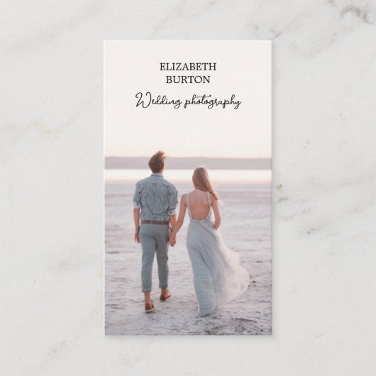 Prachtig visitekaartje voor trouwfotograaf (Voorkant)