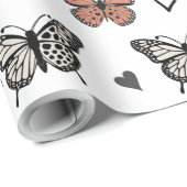 "Prachtig vlinderthema inpakpapier. Cadeaupapier (Rol Hoek)