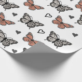 "Prachtig vlinderthema inpakpapier. Cadeaupapier (Hoek)