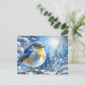 Prachtig vogel- en winterlandschap 16 briefkaart (Staand voorkant)