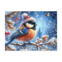 Prachtig vogel- en winterlandschap 4