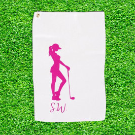 Prachtig vormgegeven Lady Golf Golfhanddoek