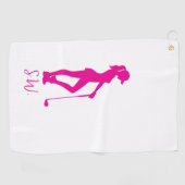 Prachtig vormgegeven Lady Golf Golfhanddoek (Horizontaal)