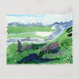 Prachtig vreedzaam landschap briefkaart