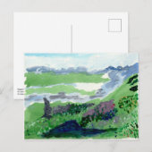 Prachtig vreedzaam landschap briefkaart (Voorkant / Achterkant)