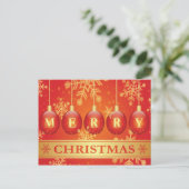 Prachtig vrolijk kerst Briefkaart (Staand voorkant)