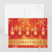 Prachtig vrolijk kerst Briefkaart (Voorkant / Achterkant)