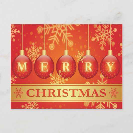 Prachtig vrolijk kerst Briefkaart (Voorkant)