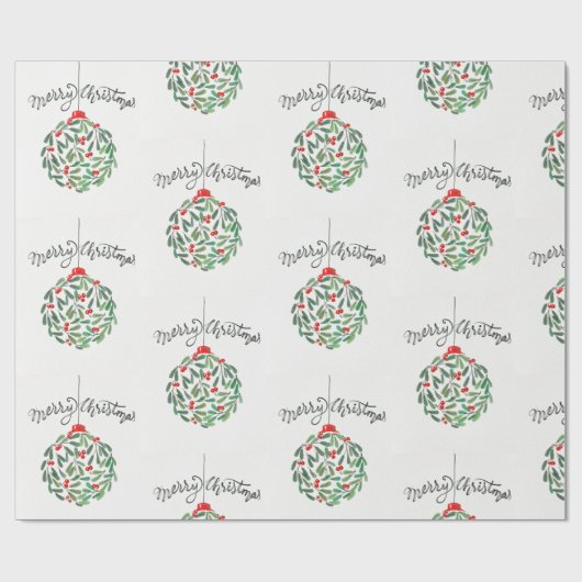 Prachtig vrolijk kerstinpakpapier cadeaupapier (Vlak)