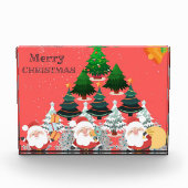 Prachtig vrolijk kerstontwerp fotoblokken (Voorkant)