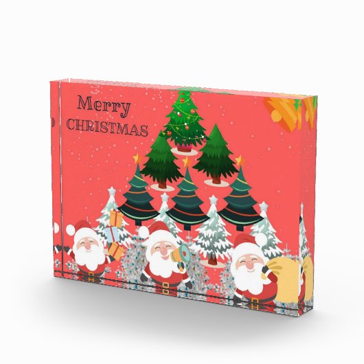 Prachtig vrolijk kerstontwerp fotoblokken (Rechts)