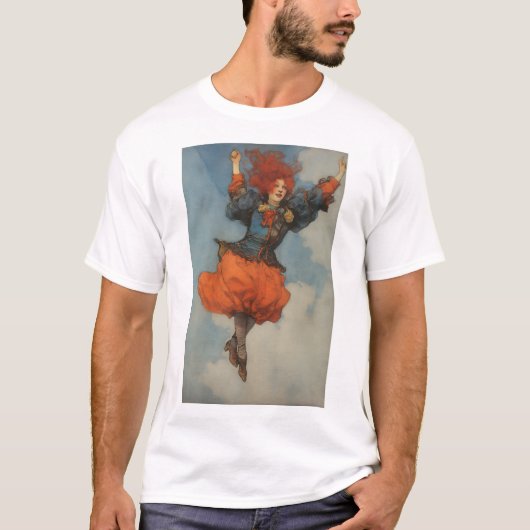 Prachtig Vrouw Jester Egon Schiele T-shirt (Voorkant)