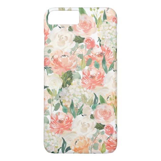 Prachtig vrouwelijk Waterverf bloemenpatroon Case-Mate iPhone Case (Achterkant)