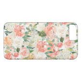 Prachtig vrouwelijk Waterverf bloemenpatroon Case-Mate iPhone Case (Achterkant (Horizontaal))