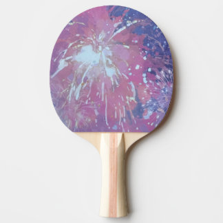 Prachtig vuurwerk tafeltennisracket tafeltennisbatje