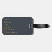 Prachtig waterverf bloemontwerp bagagelabel (Achterkant horizontaal)