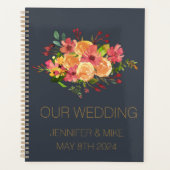 Prachtig waterverf bloemontwerp planner (Voorkant)