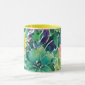 Prachtig Waterverf bloempatroon Mok (Midden)