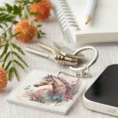 Prachtig Waterverf Dierenvriend Sleutelhanger (Voorkant Rechts)